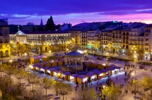 Feria de Navidad en la plaza del Castillo