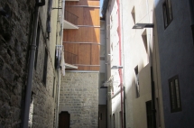Los trabajos en una torre de la antigua muralla medieval completan la actuación en la Belena de San Saturnino