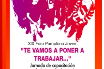 Cartel del XIX Foro Pamplona Joven dedicado al empleo