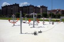 Gimnasio urbano en la Cuesta de la Reina.