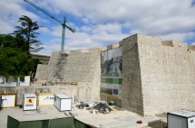 Vista general de las obras en el baluarte del Marín.
