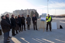 Visita de obra en febrero a la avenida de Zaragoza.