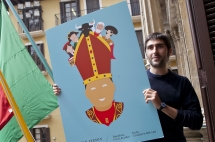 Equipazo, del diseñador alicantino Ignacio Doménech, fue el cartel anunciador de las fiestas de San Fermín tras ganar el concurso