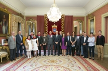 Delegaciones de Pamplona y Pamplona de Colombia en el viaje institucional realizado por representantes de la ciudad hermana en octubre
