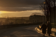 Paseo al atardecer por Echavacoiz Norte en marzo