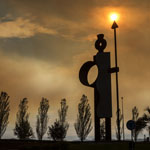 La escultura de Iñigo Arista al atardecer fue la imagen del mes de febrero