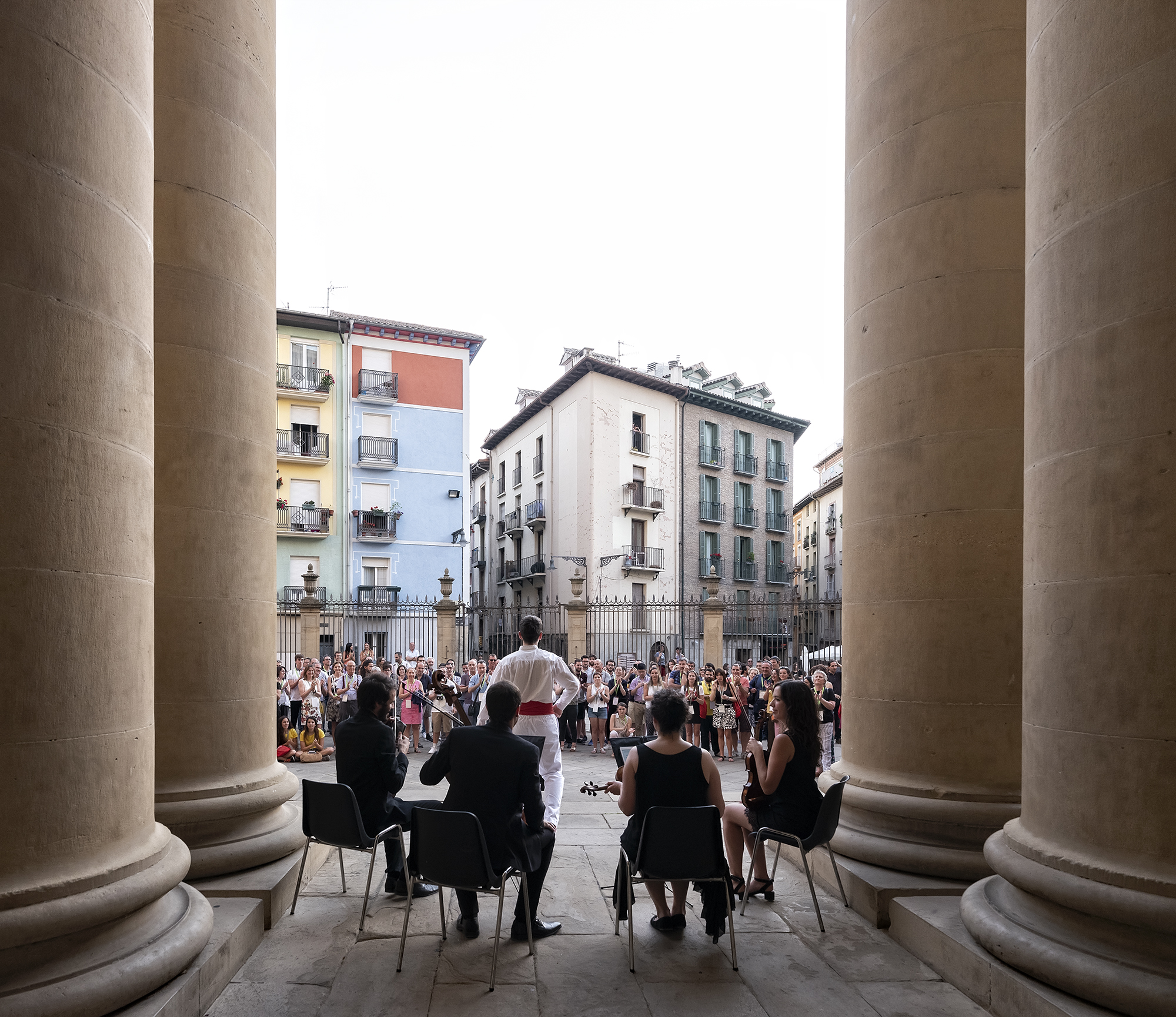 Concierto en los arcos de la Catedral de Pamplona