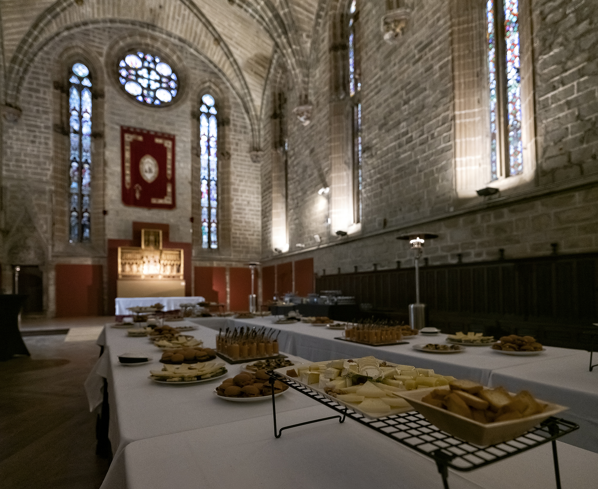 Catering en la catedral de Pamplona