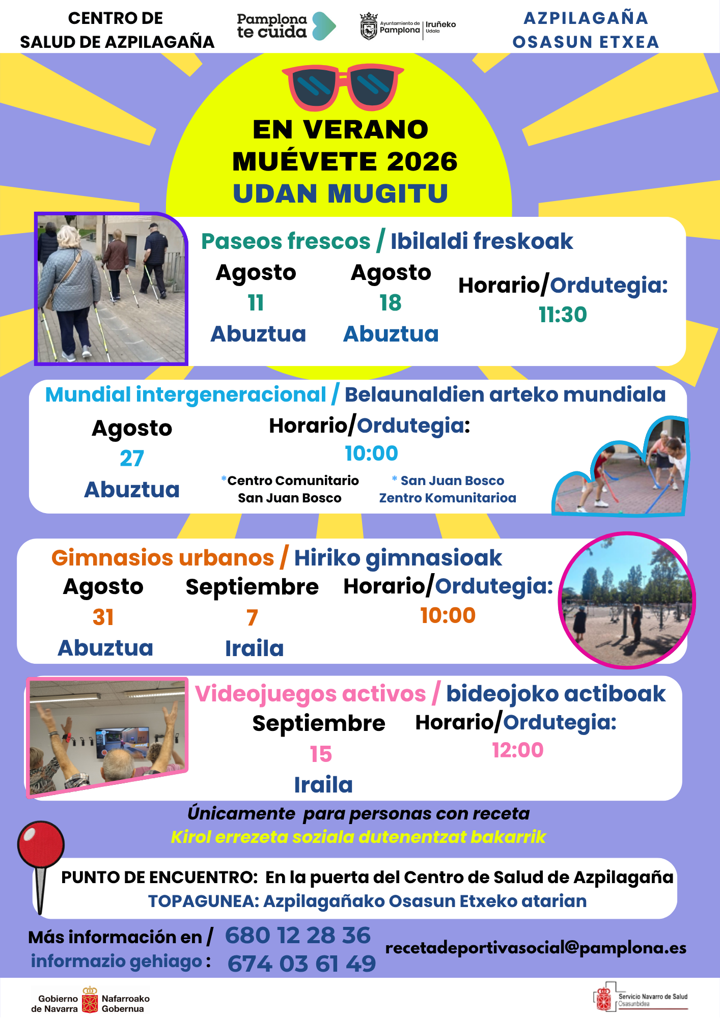 Azpilagaña verano 2026