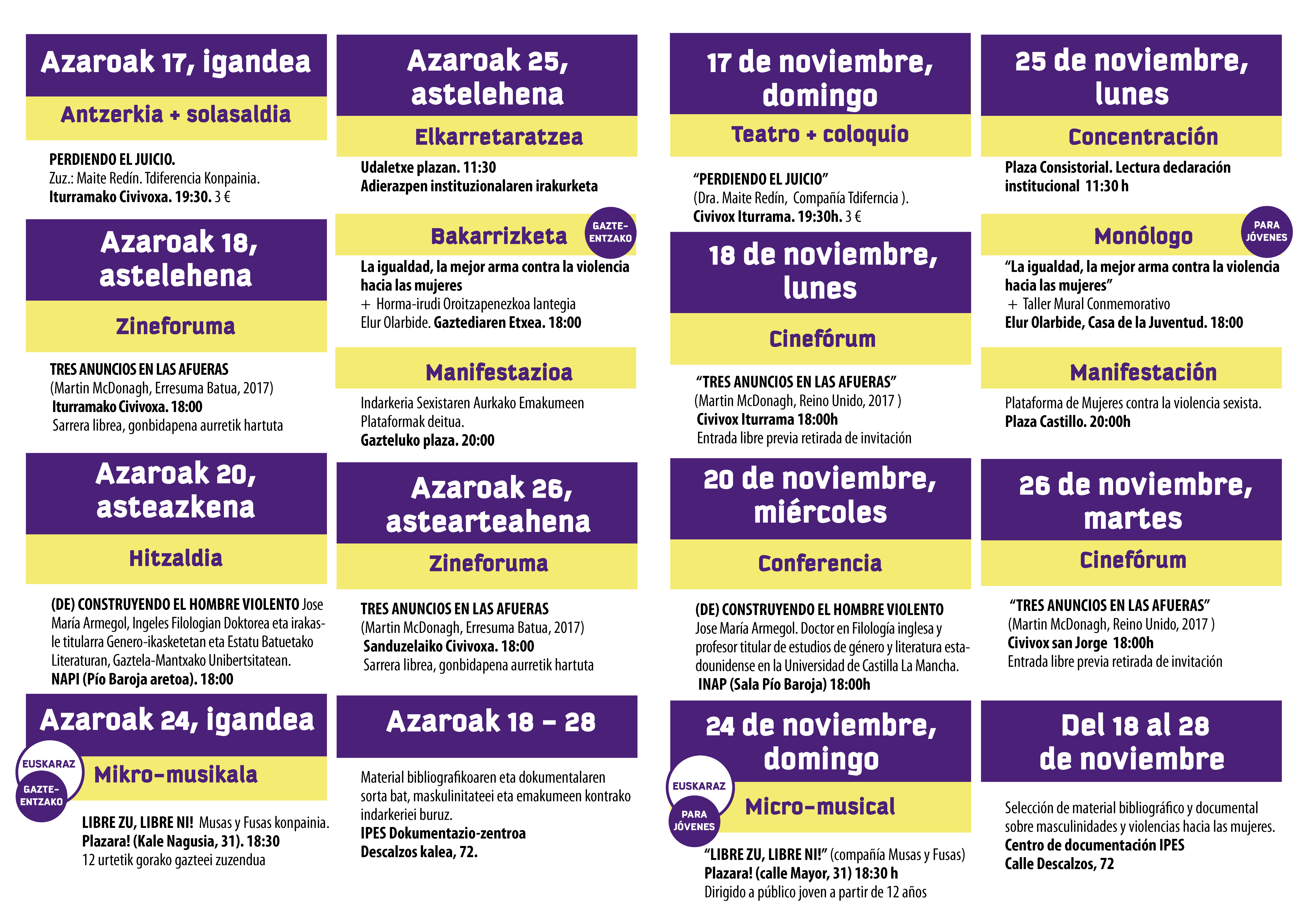 programacion 25n