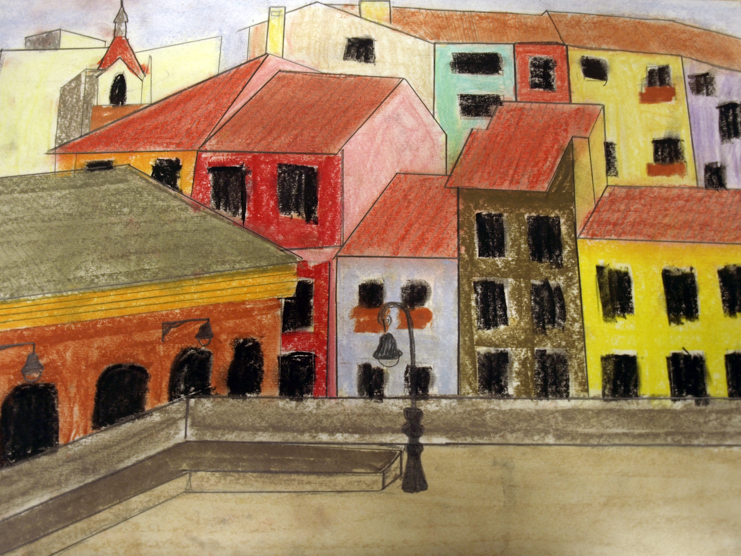 dibujo de pamplona