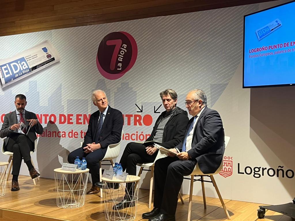 alcalde hablando en La Rioja