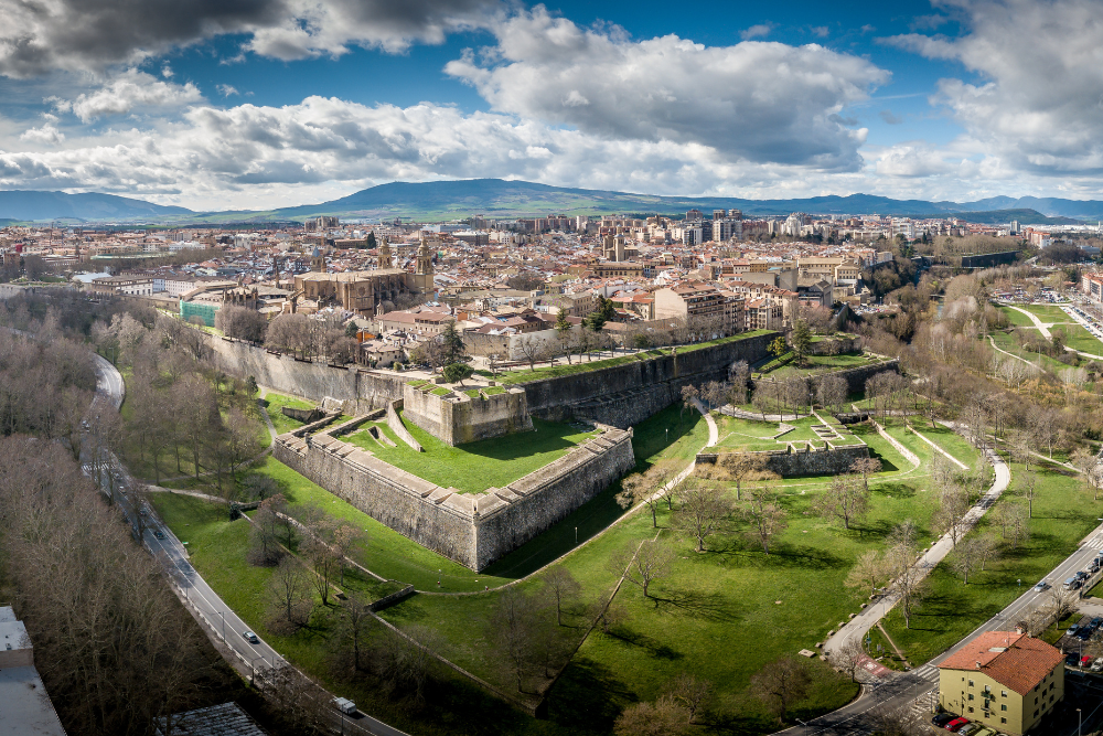 Vista aérea de Pamplona
