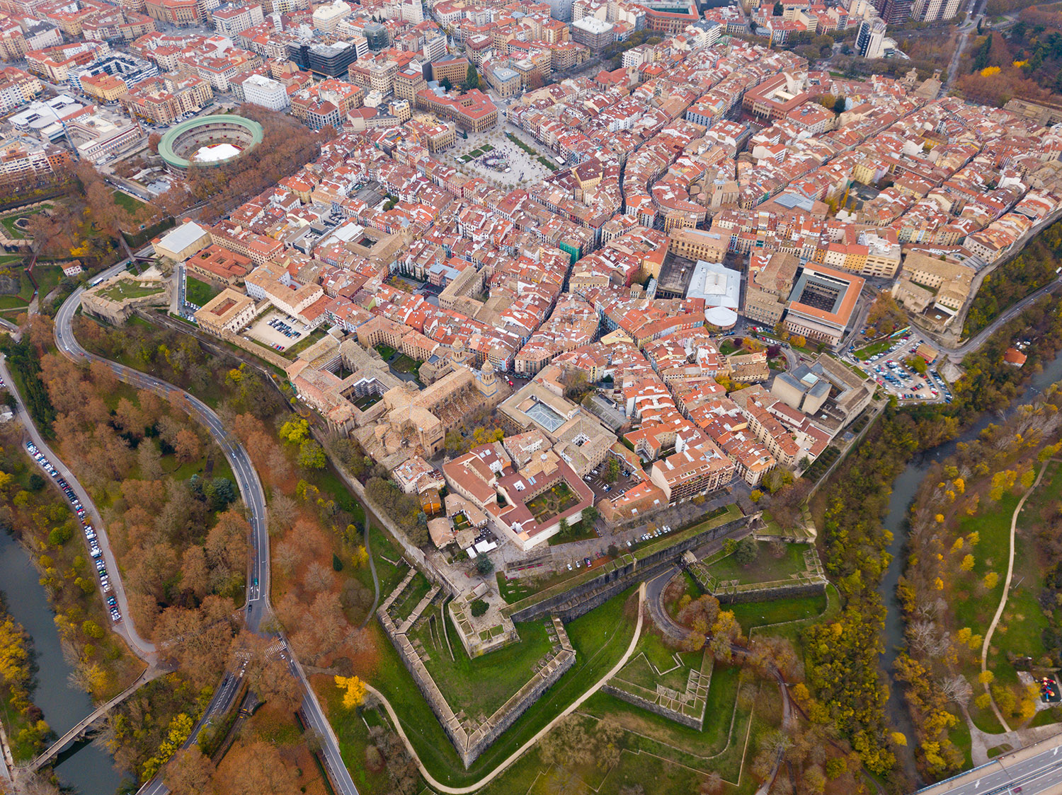 Vista aérea Pamplona