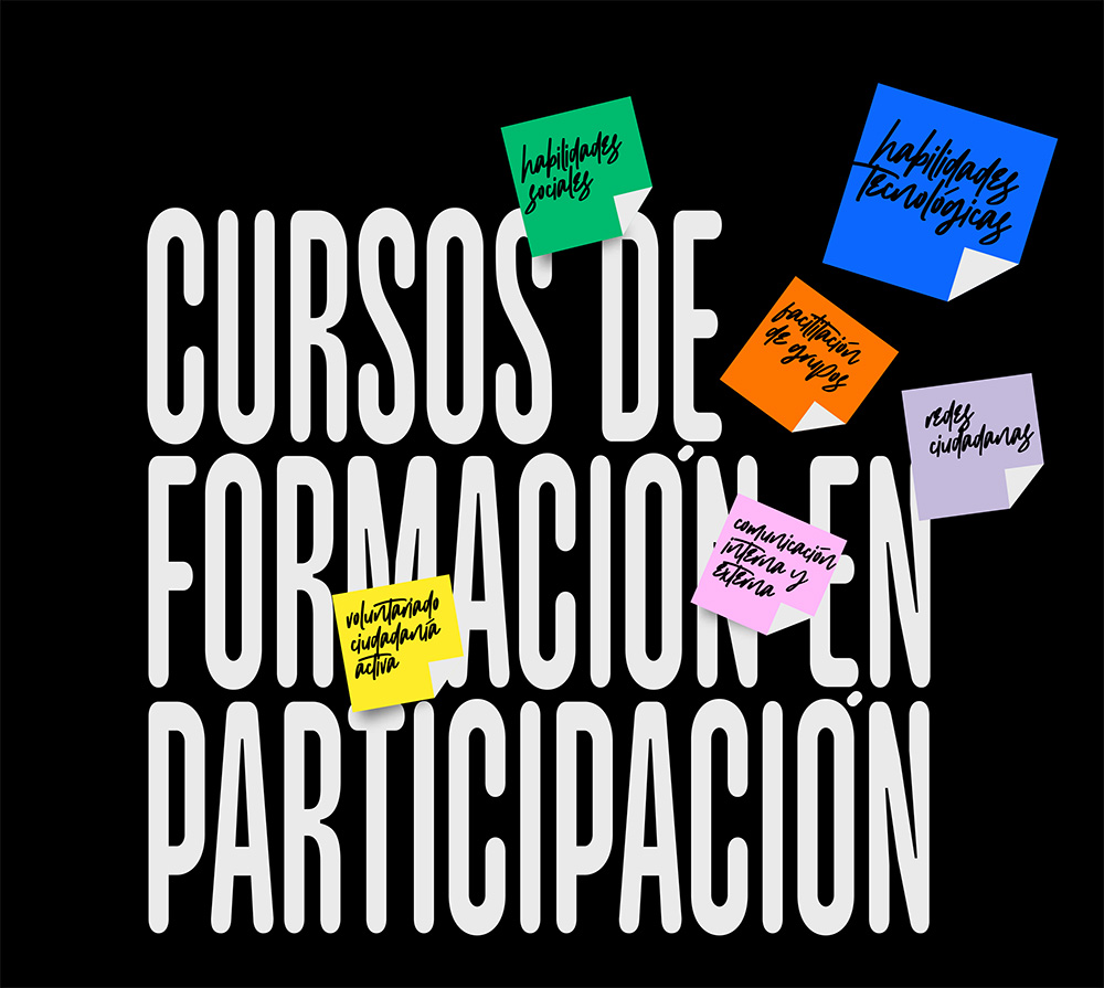 cartel cursos de participación