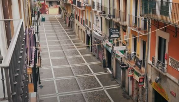 Encierro calles vacías