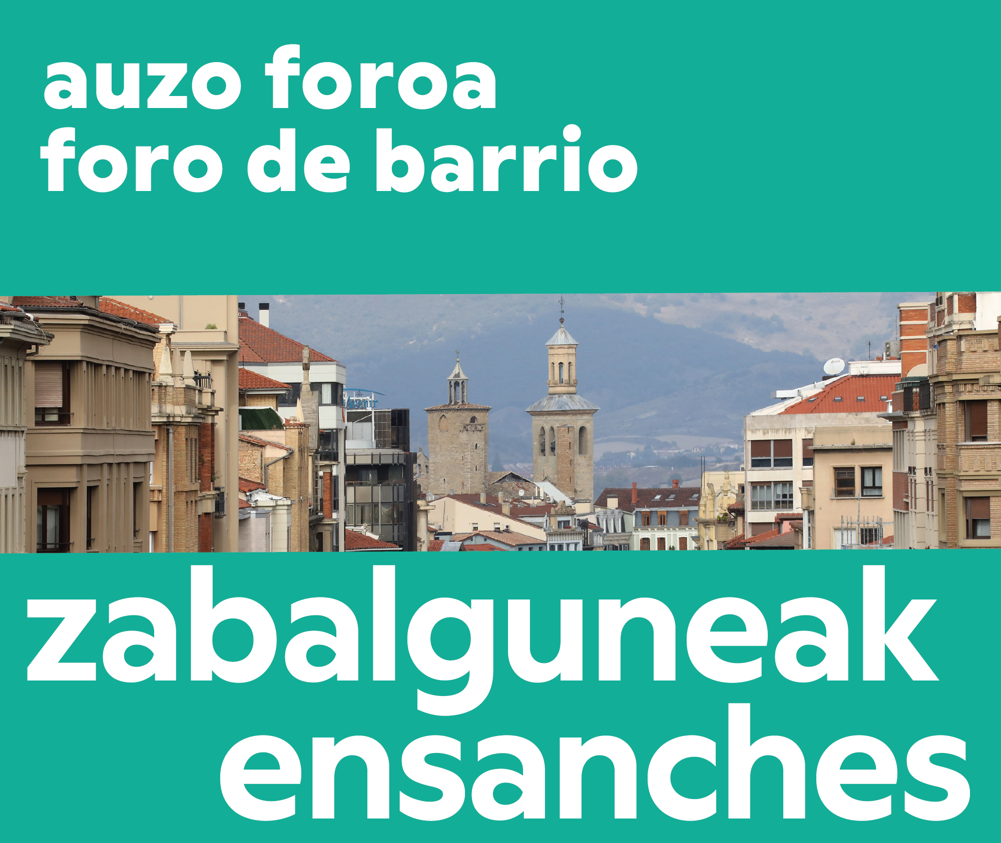 Cartel foro de barrio