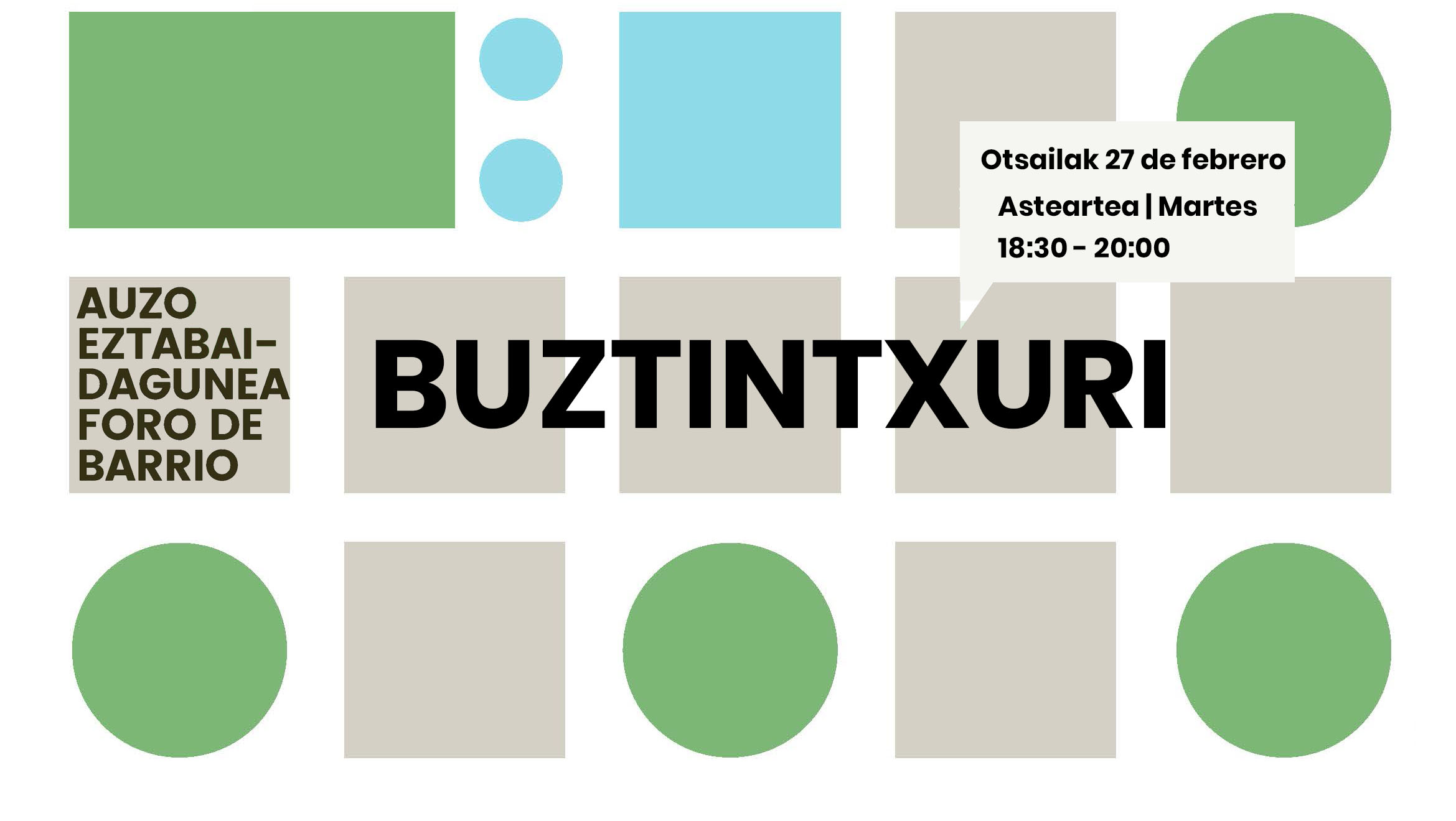 Foro de barrio Buztintxuri