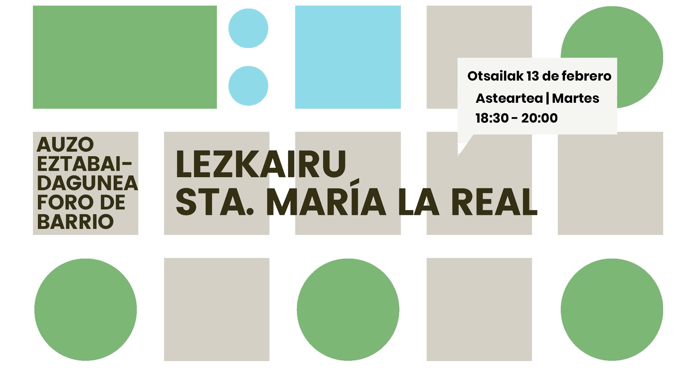 Foro de barrio Lezkairu - Santa María La Real