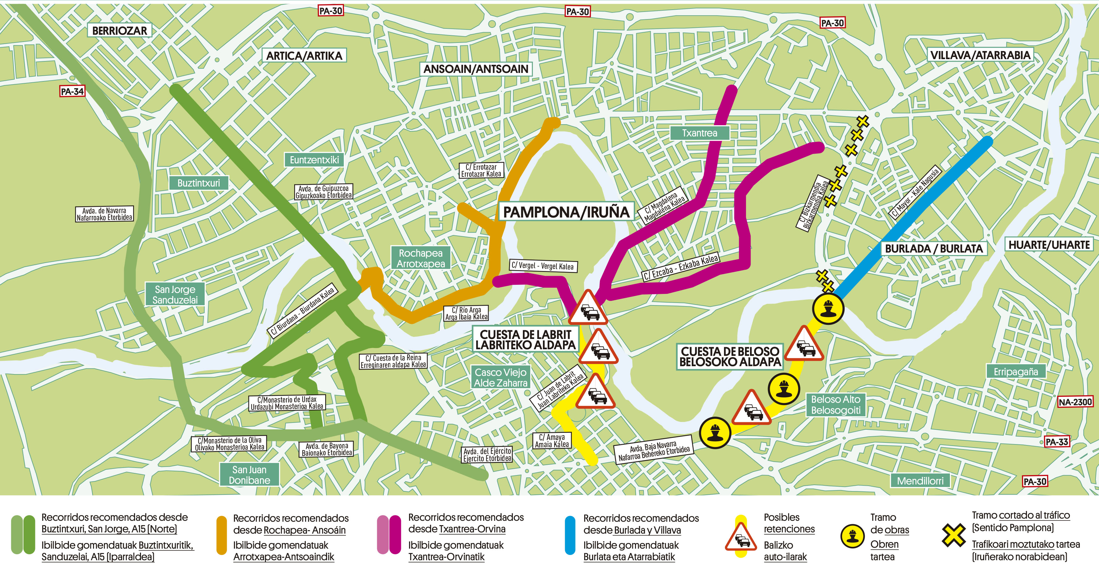 mapa itinerarios