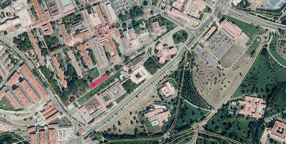 mapa aparcamiento Hospitales