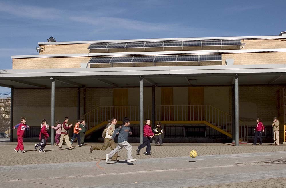 placa solar colegio