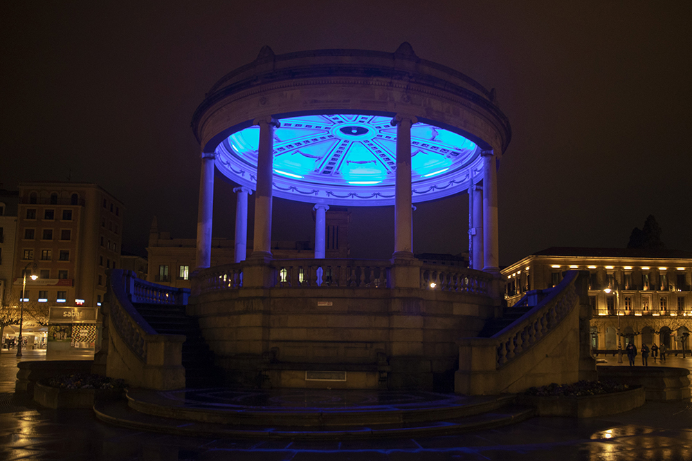 quiosco azul