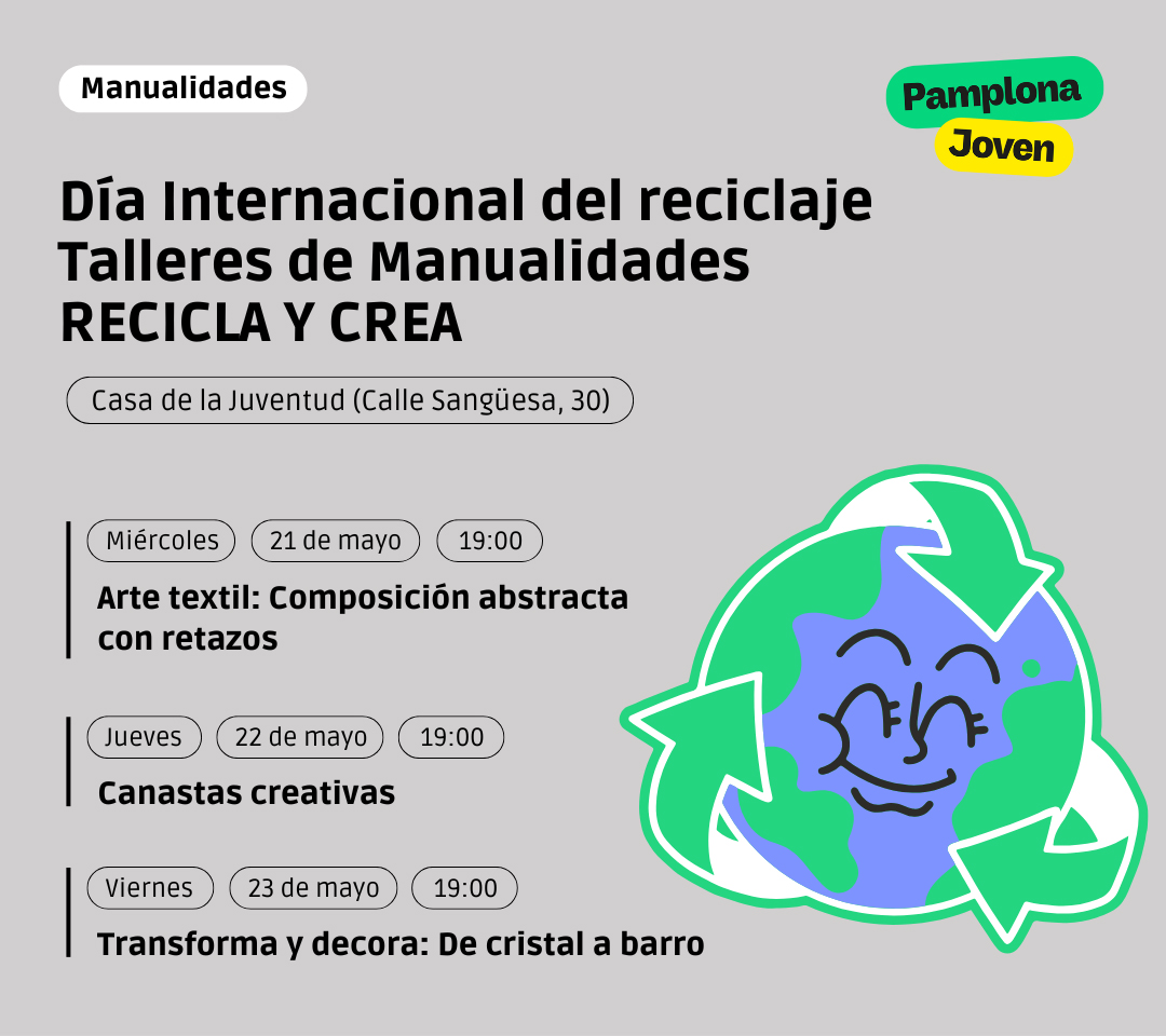 talleres reciclaje Casa de la Juventud