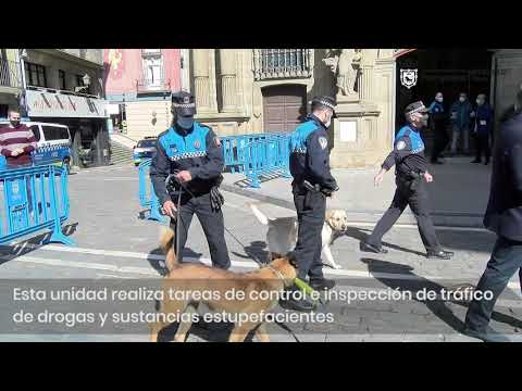 Tyrion y Suri, miembros de la Unidad Canina de Policía Municipal