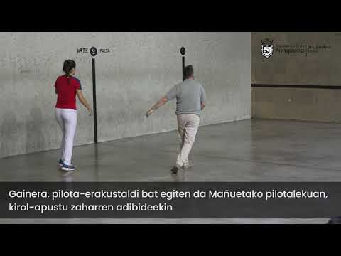 Iruñeko euskal pilotaren historiari buruzko bisita gidatuendako