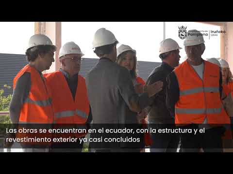 Avances de la obra del polideportivo de Buztintxuri