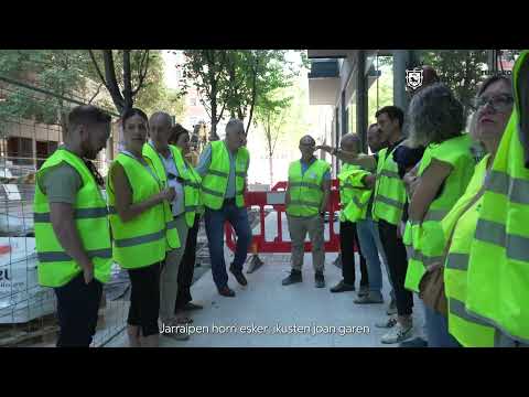 Visita a las obras del Paseo de Sarasate