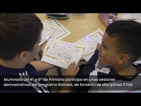Sesiones del programa Bizilabe para fomentar las disciplinas STEM en alumnado de Primaria