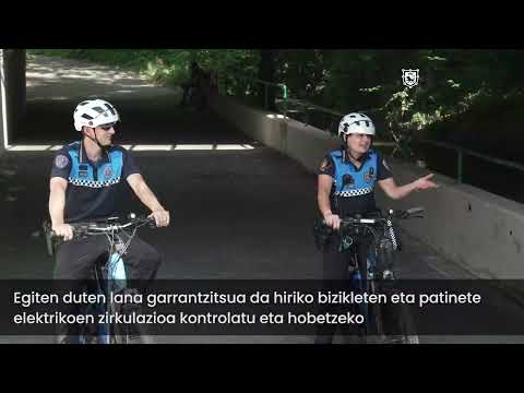 Bizikletaz patruilatzen duten udaltzainek 1.345 esku-hartze egin dituzte lehen urtean