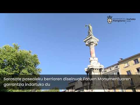 Sarasate pasealekua berrubanizatzeko proiektua