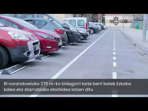 El entorno de la calle Ezcaba de la Txantrea mejora sus condiciones de movilidad (euskera)