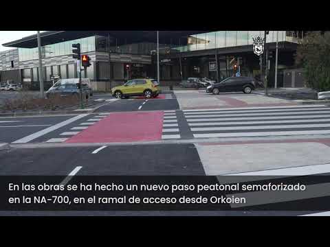 1.240 metros de carril bici bidireccional unen ya Landaben con la avenida de San Jorge