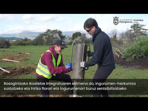 Más de un centenar de estudiantes de FP Especial plantan árboles en Mendebaldea EUS
