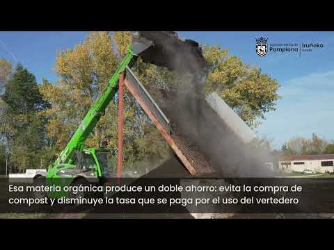 Prueba piloto para compostar la hoja recogida por el Servicio de Limpieza Viario en otoño