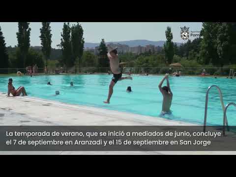 Verano en las instalaciones deportivas municipales de Aranzadi y San Jorge