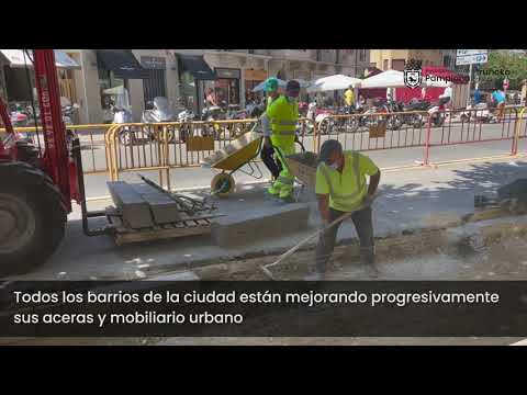 Adecuación de las aceras de la avenida de San Ignacio