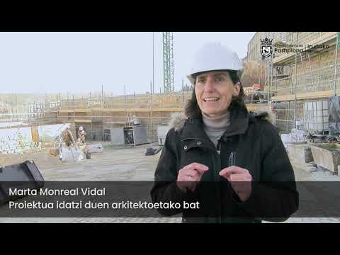 Obras descubren un arco del "puente durmiente" (euskera)