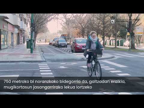 Nuevo carril bici en la Avenida Barañáin