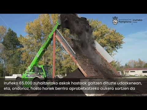 Proba pilotua, Bide Garbiketako Zerbitzuak udazkenean jasotako orria konpostatzeko