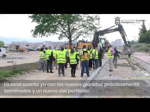 Visitas obras primera fase parque sur de Txantrea