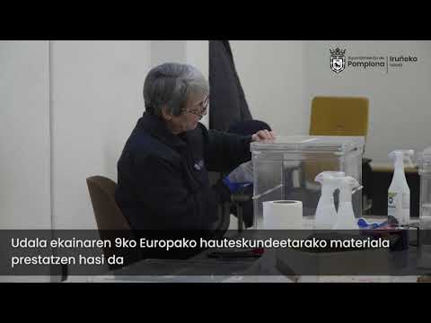 Iruñeko Udala ekainaren 9ko hauteskundeetarako behar diren materialak prestatzen ari da