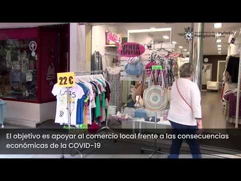 Los comercios de Pamplona salen a la calle