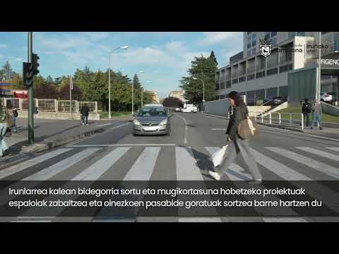 Irunlarrea kaleko bidegorriaren obrak