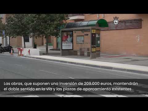 Obras de mejora de la caminabilidad en la calle Ansoáin, en Rochapea