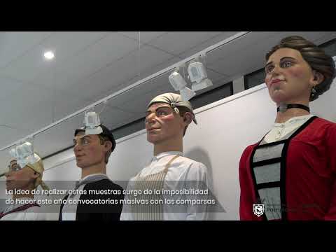 Exposición gigantes y cabezudos de las comparsas de los barrios